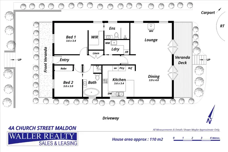 Floorplan of Homely house listing, 4A Church Street, Maldon VIC 3463