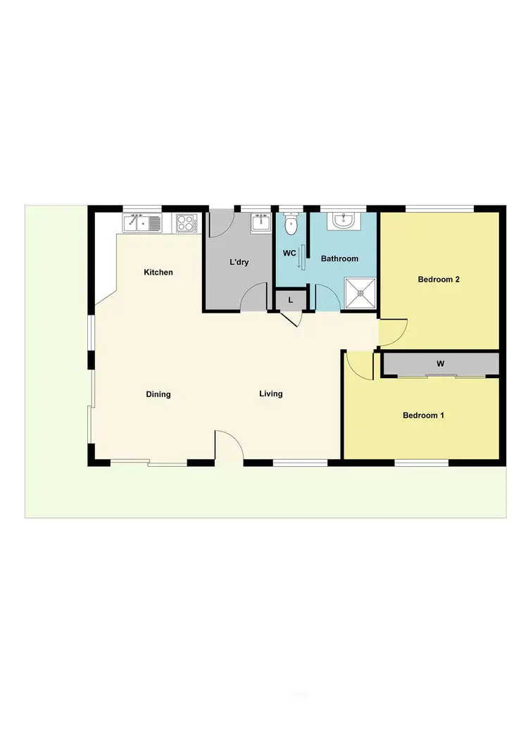 Floorplan of Homely house listing, 35 Nelson Street, Newbridge VIC 3551