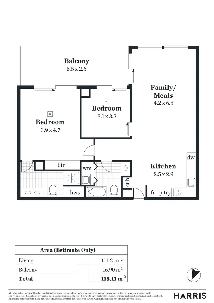 Floorplan of Homely apartment listing, 311/12-14 Wirra Drive, New Port SA 5015
