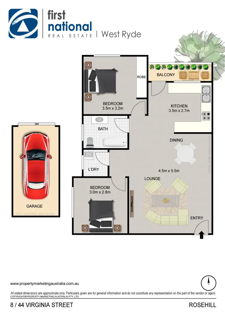 Floorplan of Homely unit listing, 8/44 Virginia Street, Rosehill NSW 2142