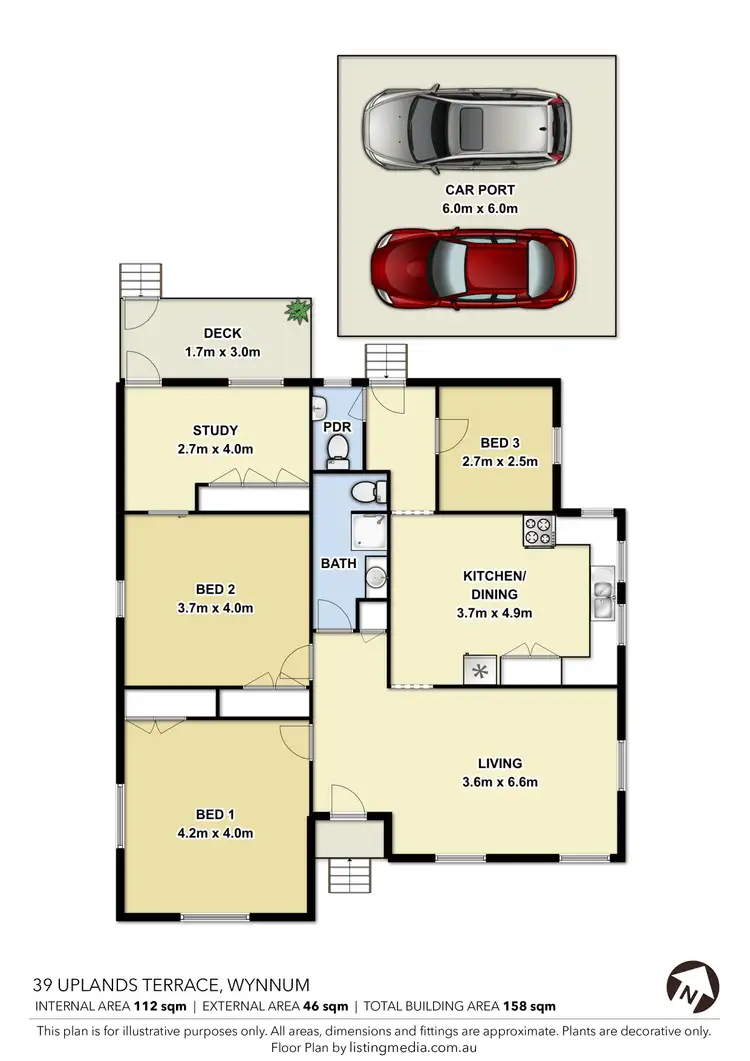 Floorplan of Homely house listing, 39 Uplands Terrace, Wynnum QLD 4178