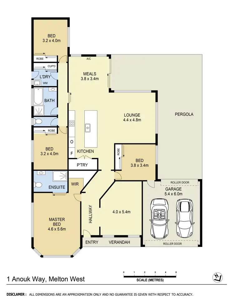 Floorplan of Homely house listing, 1 Anouk Way, Harkness VIC 3337