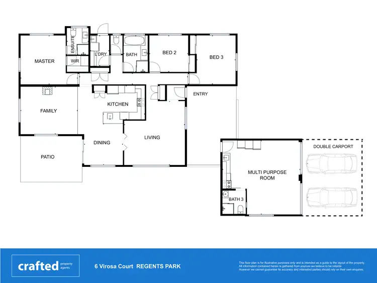 Floorplan of Homely house listing, 6 Virosa Court, Regents Park QLD 4118