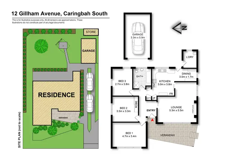 Floorplan of Homely house listing, 12 Gillham Avenue, Caringbah South NSW 2229