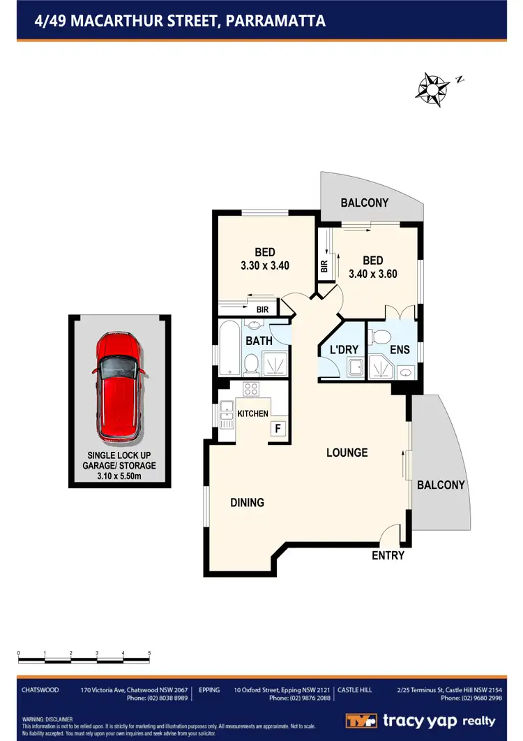 Floorplan of Homely apartment listing, 4/49 MacArthur Street, Parramatta NSW 2150