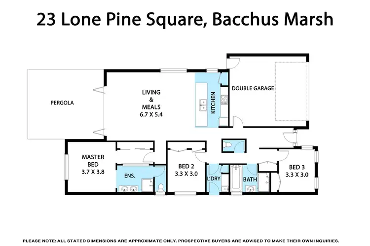 Floorplan of Homely house listing, 23 Lone Pine Square, Bacchus Marsh VIC 3340