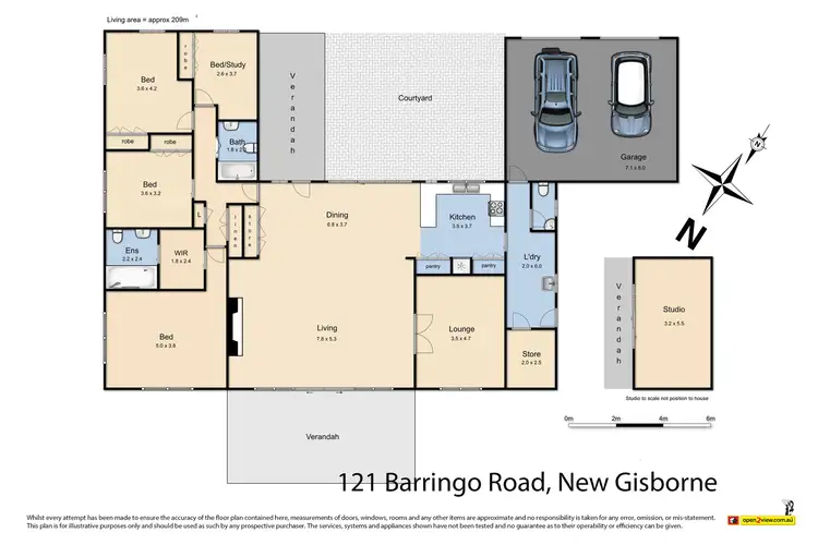 Floorplan of Homely house listing, 121 Barringo Road, New Gisborne VIC 3438