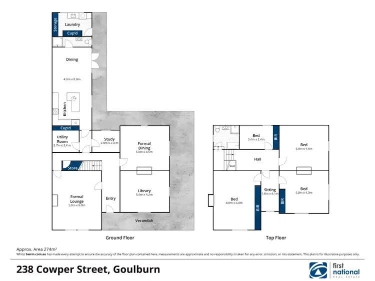 Floorplan of Homely house listing, 238 Cowper Street, Goulburn NSW 2580
