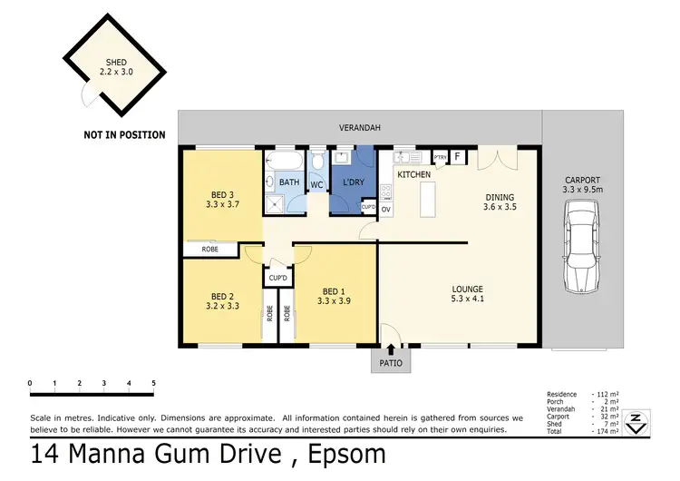 Floorplan of Homely house listing, 14 Manna Gum Drive, Epsom VIC 3551