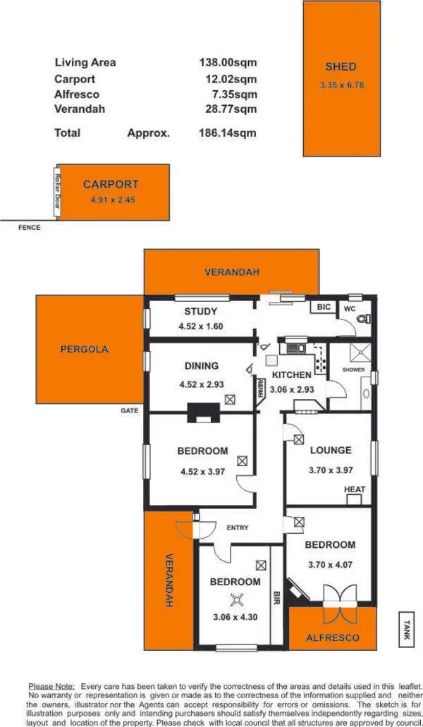Floorplan of Homely house listing, 44 Hardy Street, Millswood SA 5034