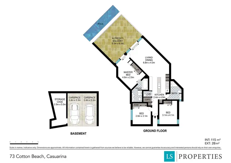 Floorplan of Homely apartment listing, 73/685-707 Casuarina Way, Casuarina NSW 2487
