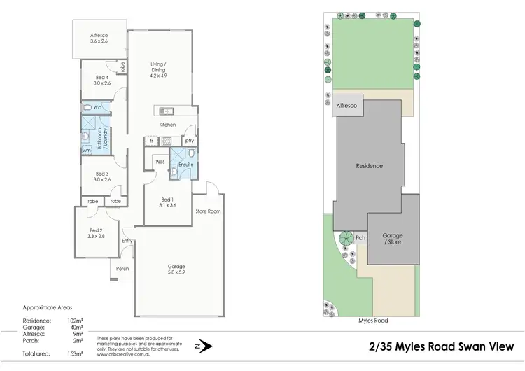 Floorplan of Homely house listing, 2/35 Myles Road, Swan View WA 6056