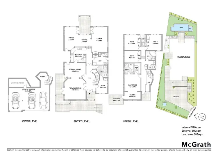 Floorplan of Homely house listing, 3 Aspinall Place, Hunters Hill NSW 2110