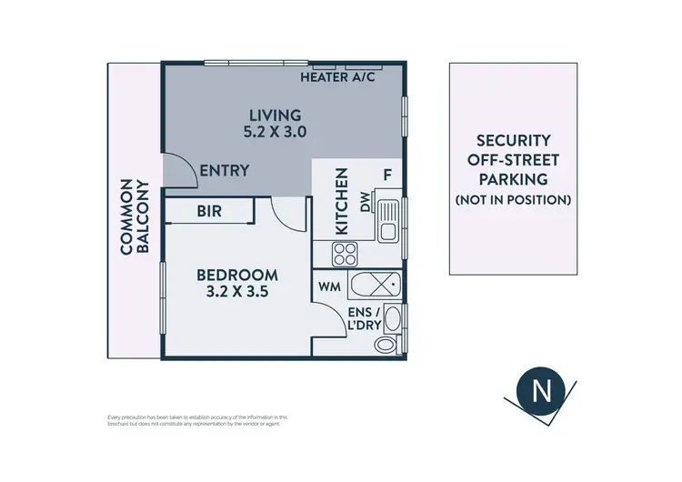 Floorplan of Homely apartment listing, 6/8 Murray Street, Thornbury VIC 3071