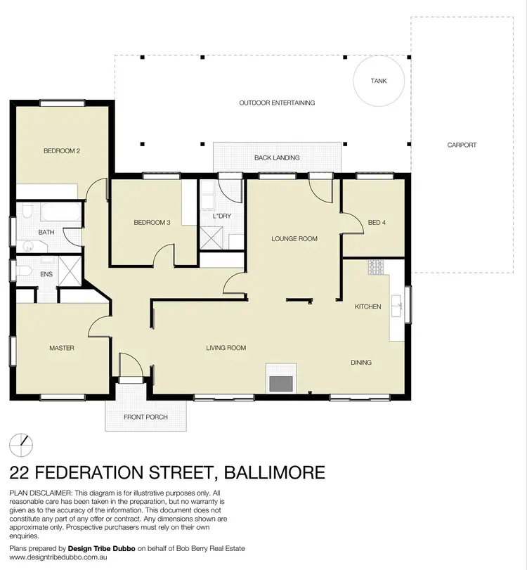 Floorplan of Homely house listing, 22 Federation Street, Ballimore NSW 2830