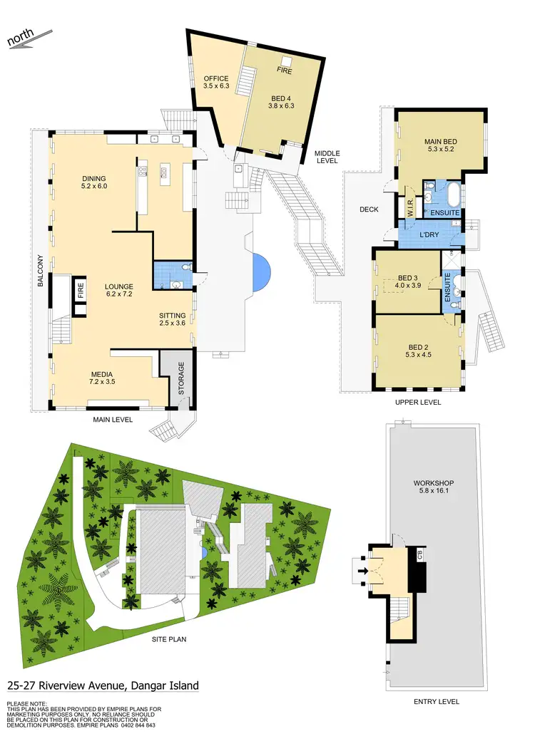 Floorplan of Homely house listing, 25-27 Riverview Avenue, Dangar Island NSW 2083