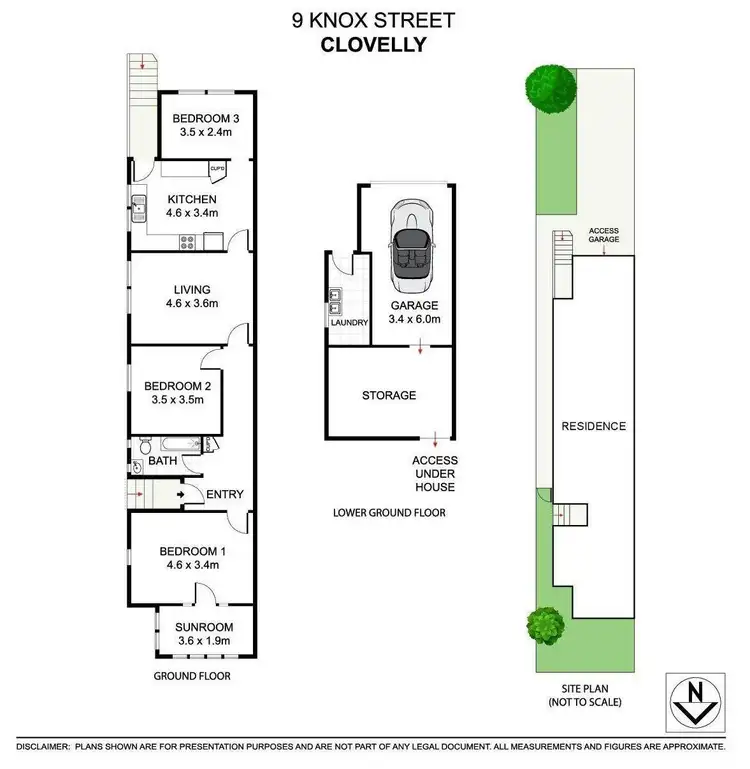 Floorplan of Homely semi-detached listing, 9 Knox Street, Clovelly NSW 2031