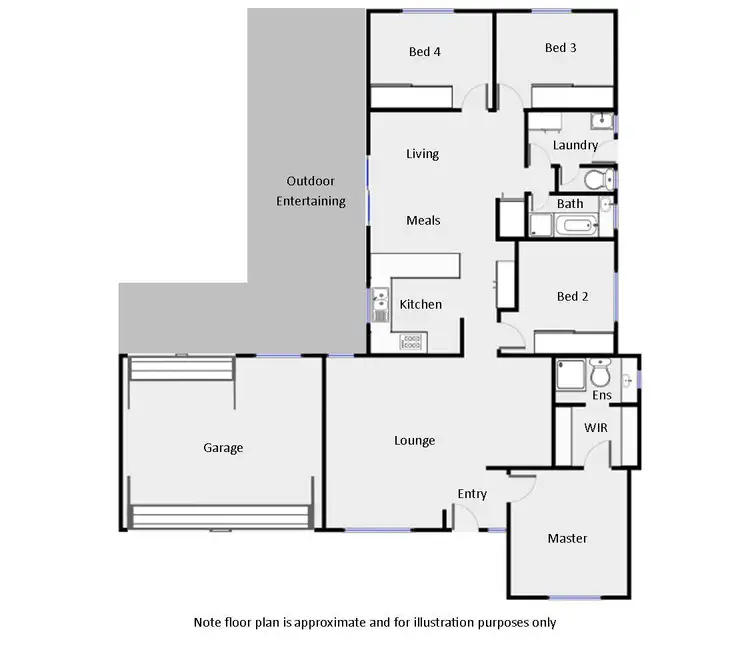 Floorplan of Homely house listing, 2 Lever Court, Mildura VIC 3500