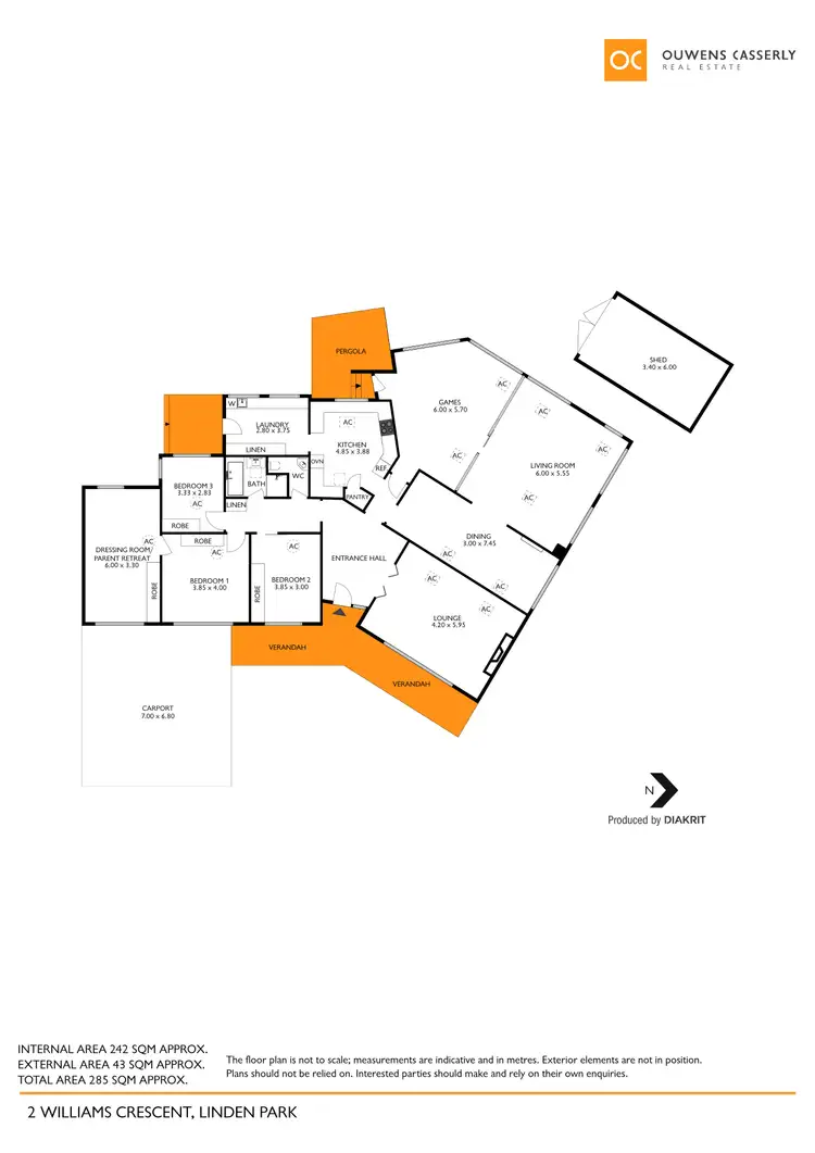 Floorplan of Homely house listing, 2 Williams Crescent, Linden Park SA 5065