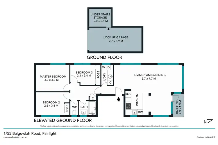 Floorplan of Homely apartment listing, 1/55 Balgowlah Road, Fairlight NSW 2094