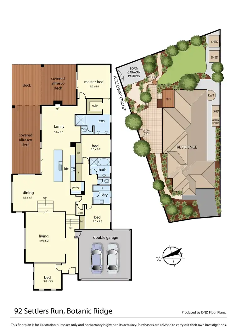 Floorplan of Homely house listing, 92 Settlers Run, Botanic Ridge VIC 3977