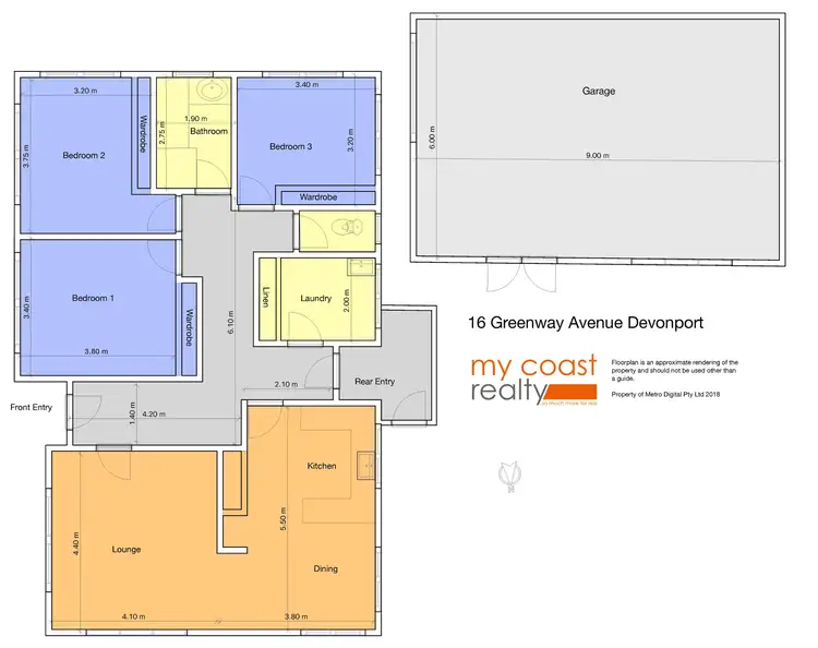 Floorplan of Homely house listing, 16 Greenway Avenue, Devonport TAS 7310