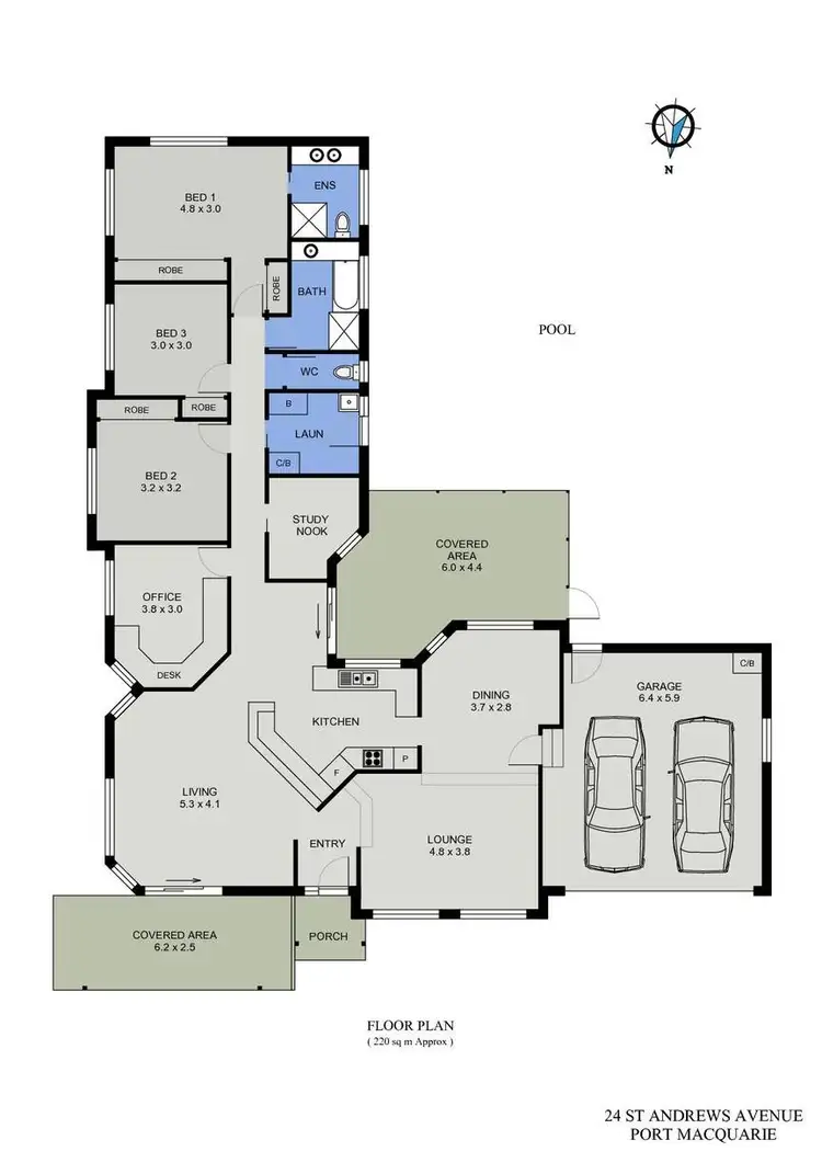 Floorplan of Homely house listing, 24 St Andrews Avenue, Port Macquarie NSW 2444