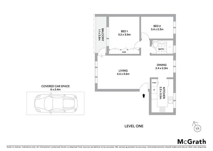 Floorplan of Homely apartment listing, 7/101 Burns Bay Road, Lane Cove NSW 2066