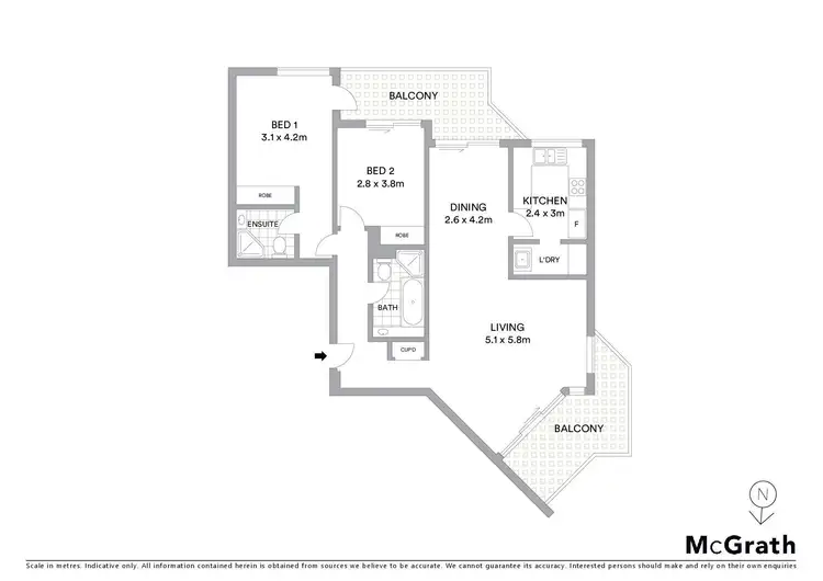 Floorplan of Homely apartment listing, 17/163 Willoughby Road, Naremburn NSW 2065