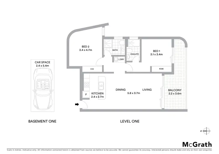 Floorplan of Homely apartment listing, 103/53 Atchison Street, Crows Nest NSW 2065