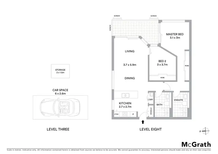 Floorplan of Homely apartment listing, 806A/6 Devlin Street, Ryde NSW 2112