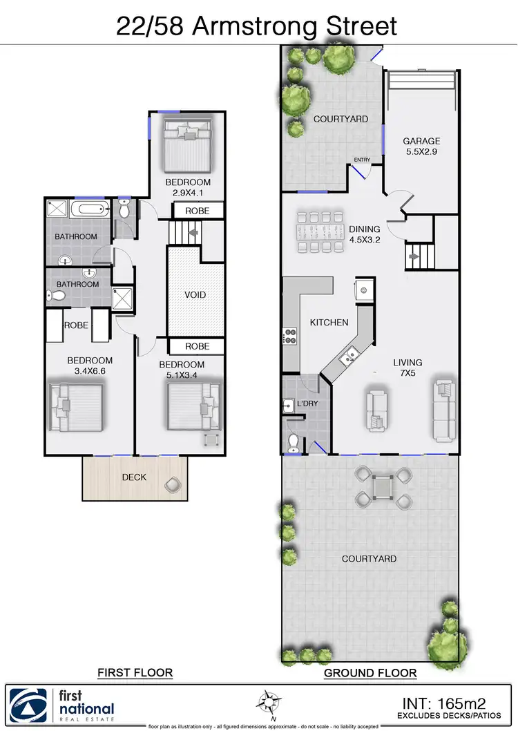 Floorplan of Homely townhouse listing, 22/58 Armstrong Street, Suffolk Park NSW 2481