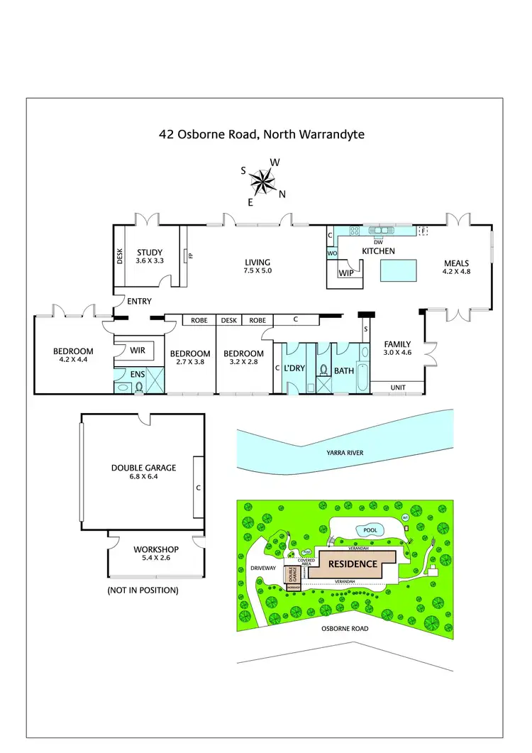 Floorplan of Homely house listing, 42 Osborne Road, North Warrandyte VIC 3113