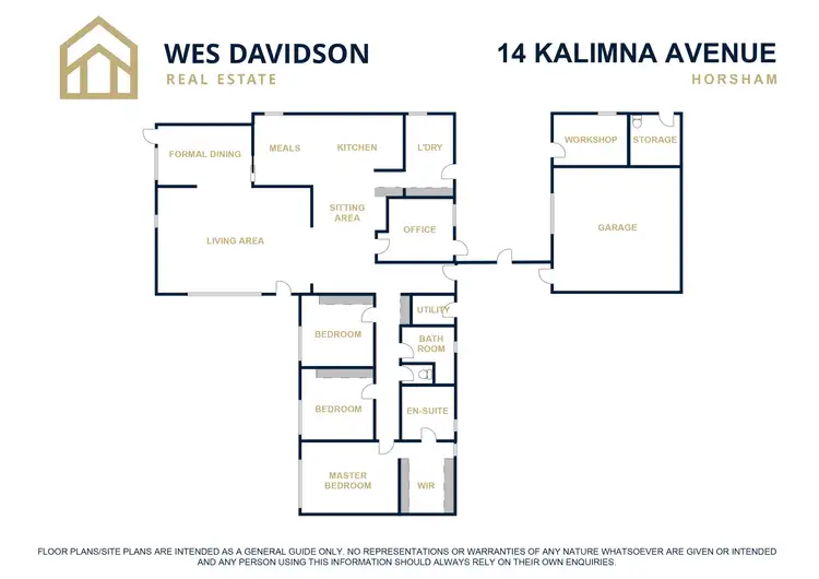 Floorplan of Homely house listing, 14 Kalimna Avenue, Horsham VIC 3400