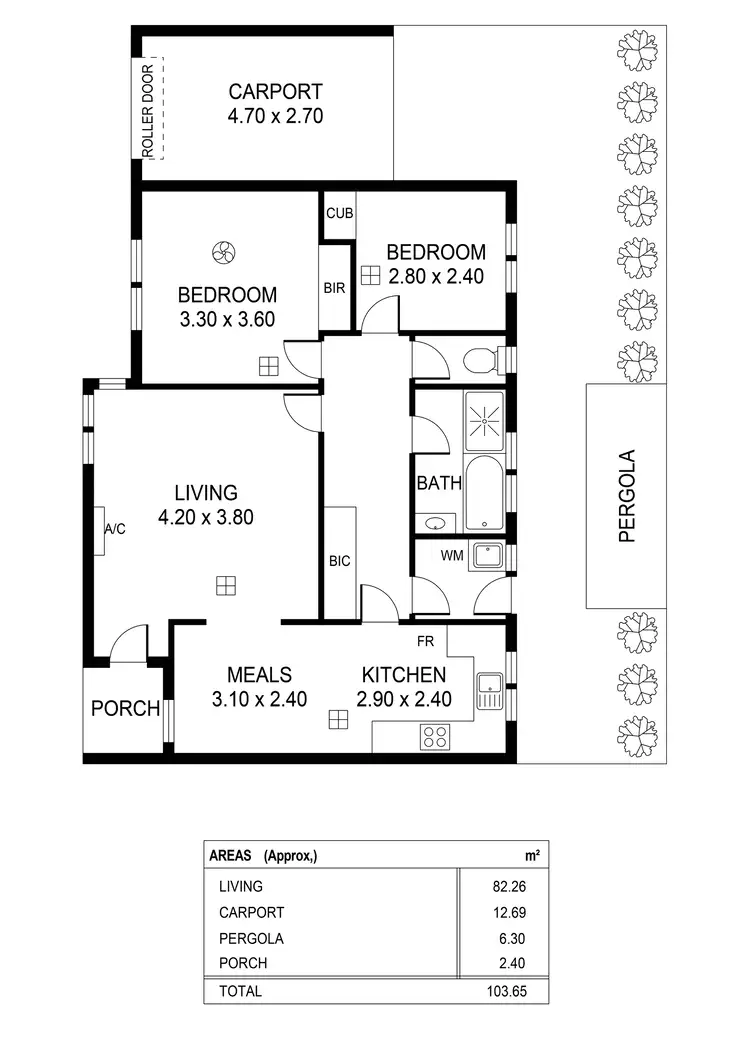 Floorplan of Homely unit listing, 2/5 Torrens Street, Mitcham SA 5062