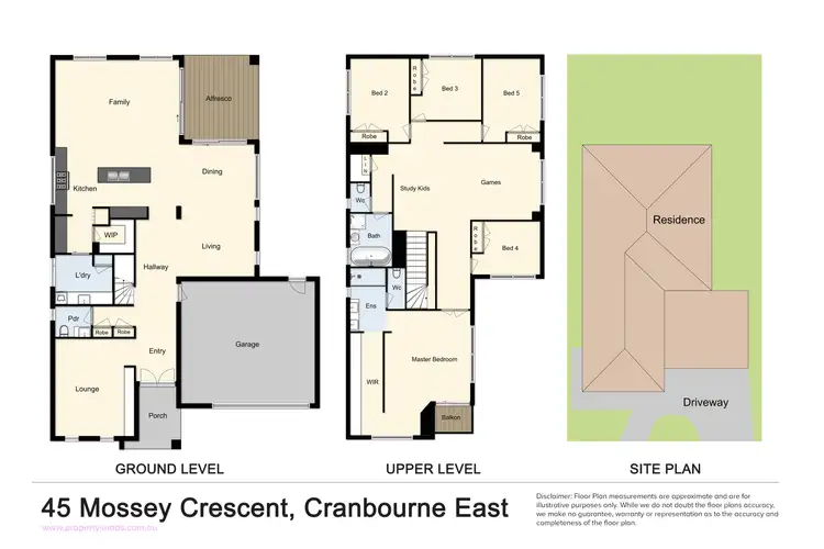 Floorplan of Homely house listing, 45 Mossey Crescent, Cranbourne East VIC 3977
