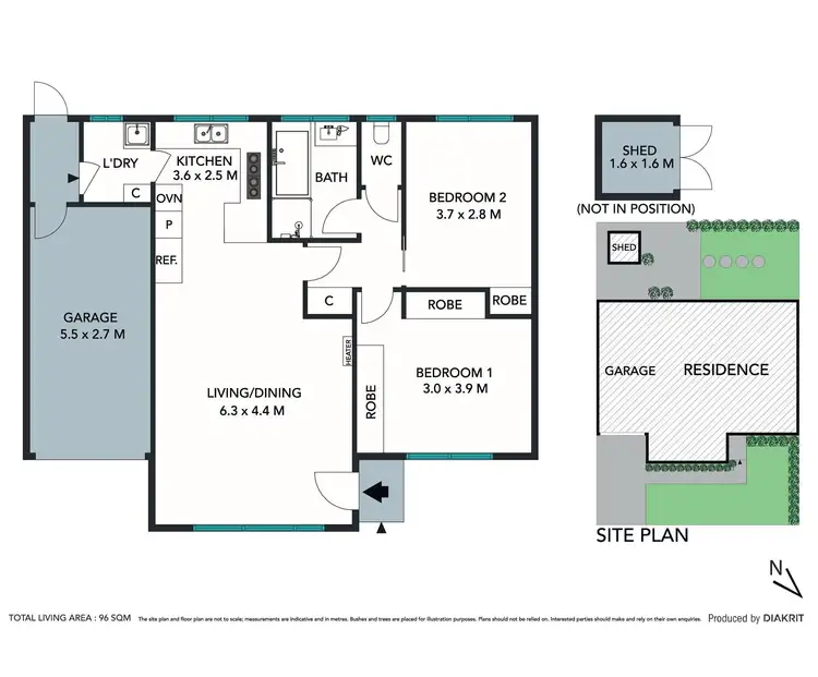 Floorplan of Homely unit listing, 2/1 Vancouver Street, Mornington VIC 3931