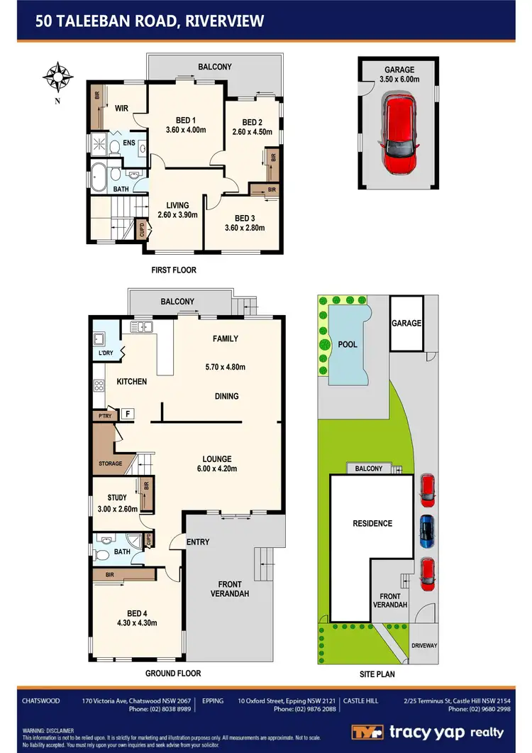 Floorplan of Homely house listing, 50 Taleeban Road, Riverview NSW 2066