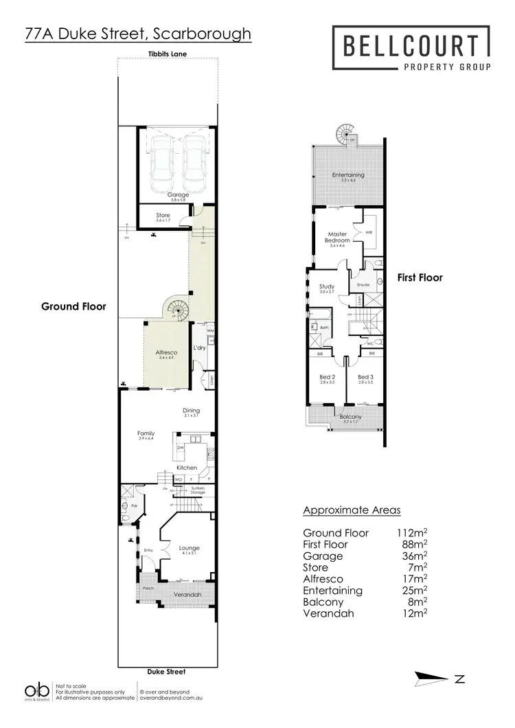 Floorplan of Homely house listing, 77A Duke Street, Scarborough WA 6019