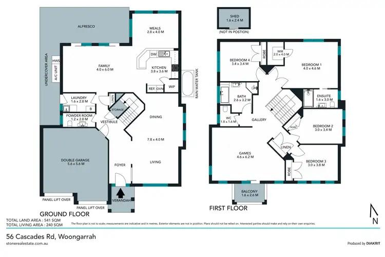 Floorplan of Homely house listing, 56 Cascades Road, Woongarrah NSW 2259