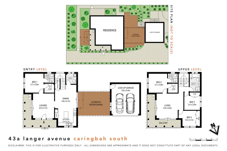 Floorplan of Homely house listing, 43A Langer Avenue, Caringbah South NSW 2229