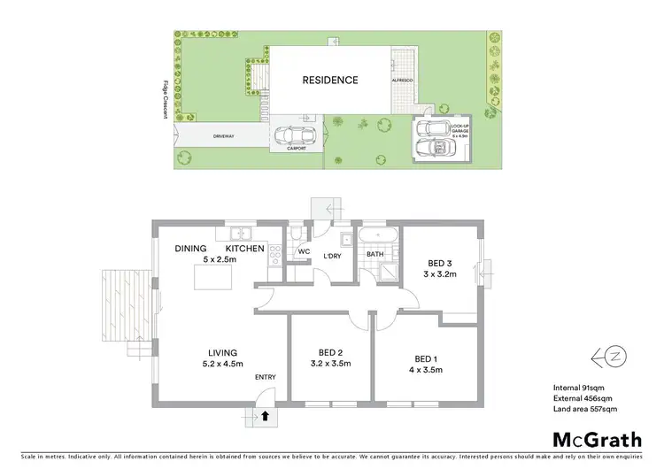 Floorplan of Homely house listing, 44 Fidge Crescent, Breakwater VIC 3219