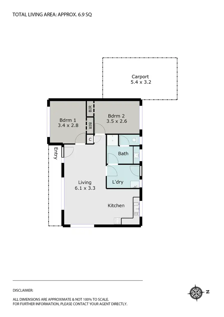 Floorplan of Homely unit listing, 3/110 Grant Street, Sebastopol VIC 3356