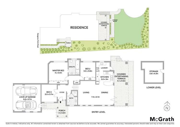 Floorplan of Homely semi-detached listing, 132 Kangaroo Point Road, Kangaroo Point NSW 2224