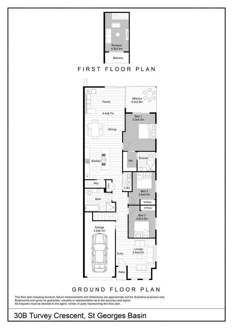 Floorplan of Homely semi-detached listing, 30A Turvey Crescent, St Georges Basin NSW 2540