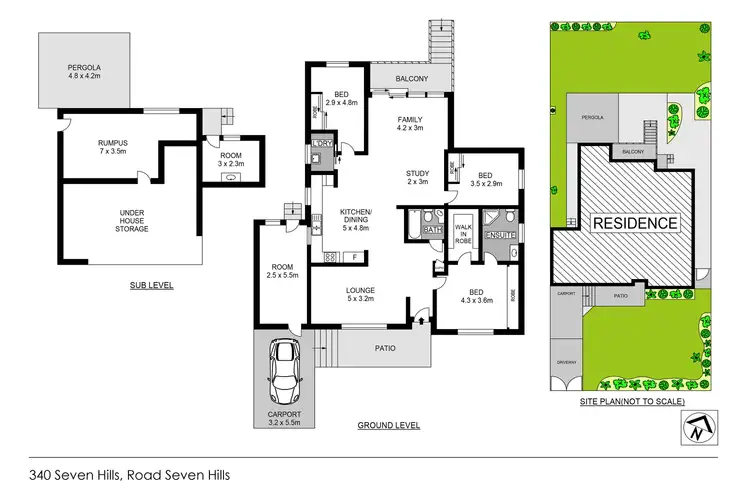 Floorplan of Homely house listing, 340 Seven Hills Road, Seven Hills NSW 2147