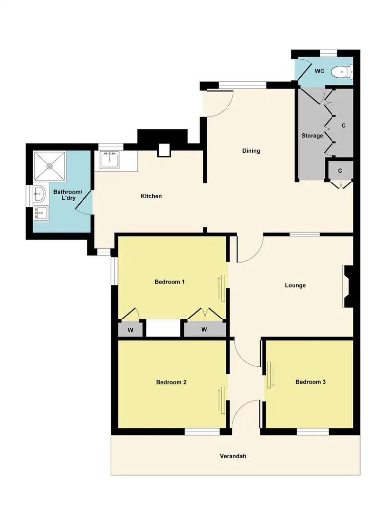 Floorplan of Homely house listing, 3 Surrey Street, Ballarat Central VIC 3350
