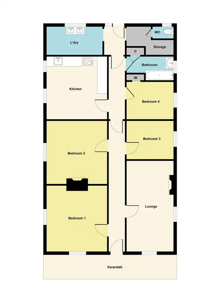 Floorplan of Homely house listing, 75 Neill Street, Beaufort VIC 3373