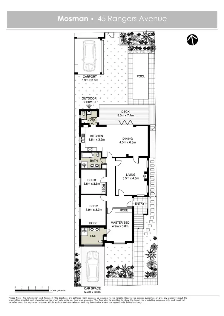 Floorplan of Homely house listing, 45 Rangers Avenue, Mosman NSW 2088