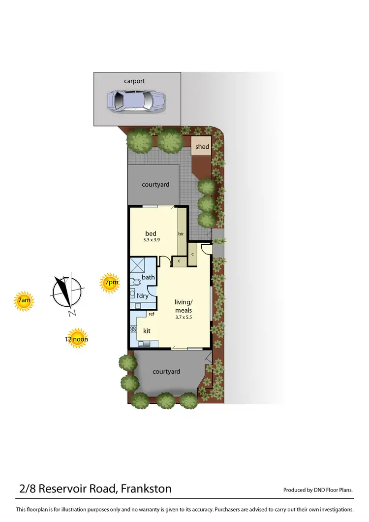 Floorplan of Homely unit listing, 2/8 Reservoir Road, Frankston VIC 3199
